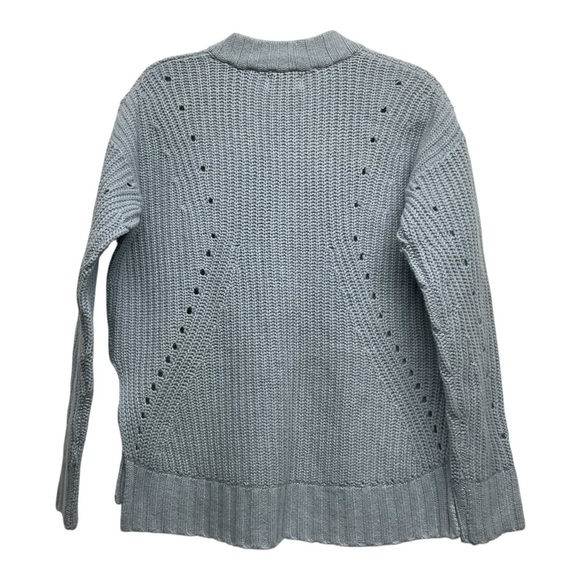 27 Miles Revolve Olive Sweater Size Small Color Mist Wool-Cashmere Coastal Chic - Picture 4 of 12